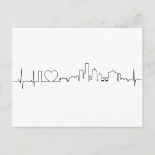 Ik hou van Milwaukee in een buitengewone ecg stijl Briefkaart