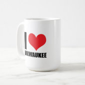 Ik hou van Milwaukee Koffiemok (Voorkant links)
