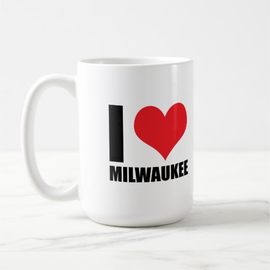 Ik hou van Milwaukee Koffiemok (Links)