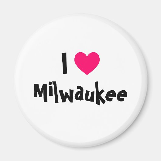 Ik hou van Milwaukee Magneet (Voorkant)