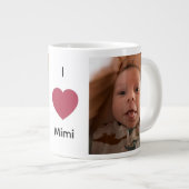 Ik hou van Mimi oma opa PaPa 2 foto Grote Koffiekop (Voorkant rechts)