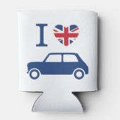 Ik hou van Mini Coopers - Blauw Blikjeskoeler (Achterkant)