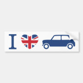 Ik hou van Mini Coopers Bumpersticker (Voorkant)