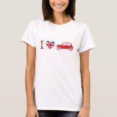Ik hou van Mini Coopers Shirt - Rood (Voorkant)