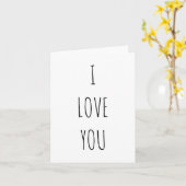 Ik hou van minimalistisch kaart (Gele Bloem)