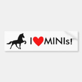 Ik hou van MINI's! Bumpersticker (Voorkant)