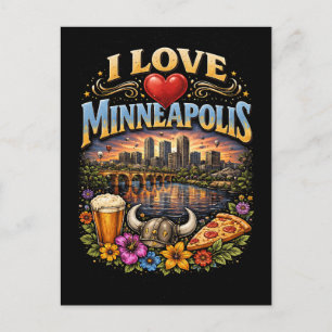 Ik hou van Minneapolis Briefkaart