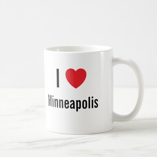 Ik hou van Minneapolis Koffiemok (Rechts)