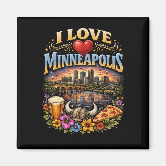 Ik hou van Minneapolis Magneet (Voorkant)