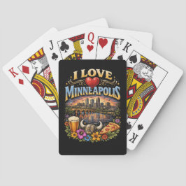 Ik hou van Minneapolis Pokerkaarten