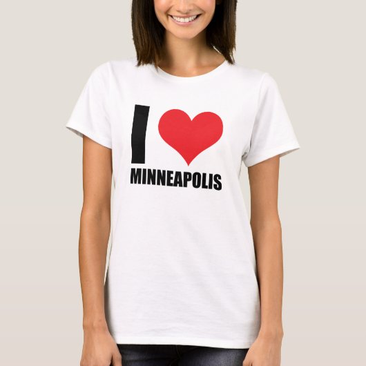 Ik hou van Minneapolis T-shirt (Voorkant)