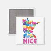 Ik hou van Minnesota Magneet (Voorkant / Achterkant)