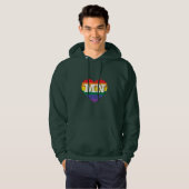 Ik hou van Minnesota Rainbow Heart Hoodie (Voorkant volledig)