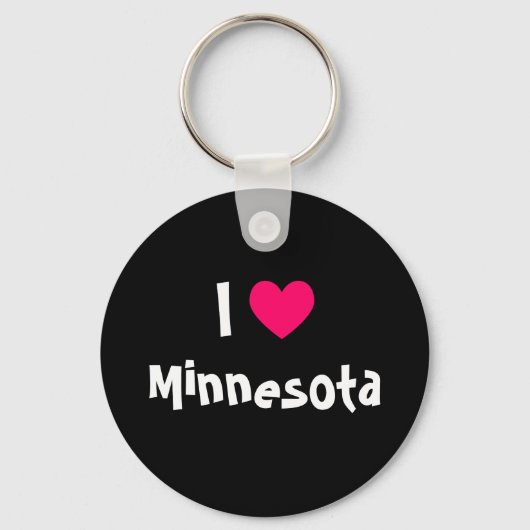Ik hou van Minnesota Sleutelhanger (Voorkant)