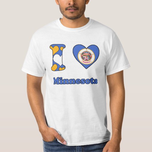 Ik hou van Minnesota T-shirt (Voorkant)