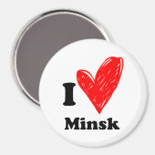 Ik hou van Minsk Magneet (Voorkant / Achterkant)