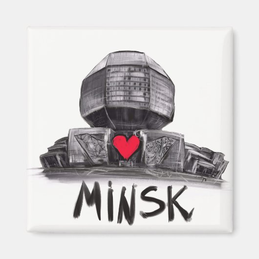 Ik hou van Minsk Magneet (Voorkant)