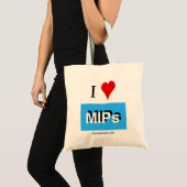 Ik hou van MIPs zak mipdatabase logo Tote Bag (Voorkant (product))