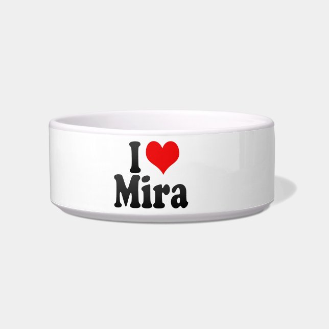 Ik hou van Mira Voerbakje (Voorkant)
