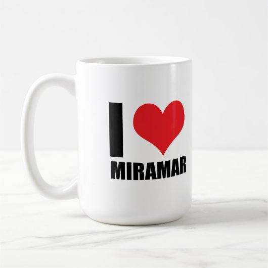 Ik hou van Miramar Koffiemok (Links)