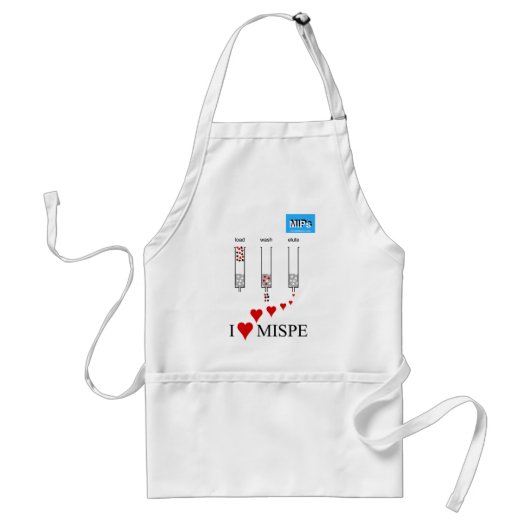 Ik hou van MISPE Apron Standaard Schort (Voorkant)