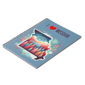 Ik hou van Missouri Kerstwinter Notitieboek (Linkerzijde)