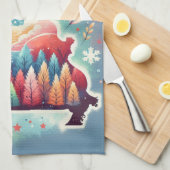 Ik hou van Missouri Kerstwinter Theedoek (Quarter Fold)