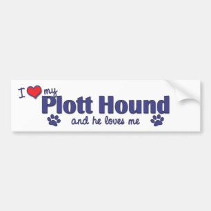 Ik hou van m'n hond. bumpersticker