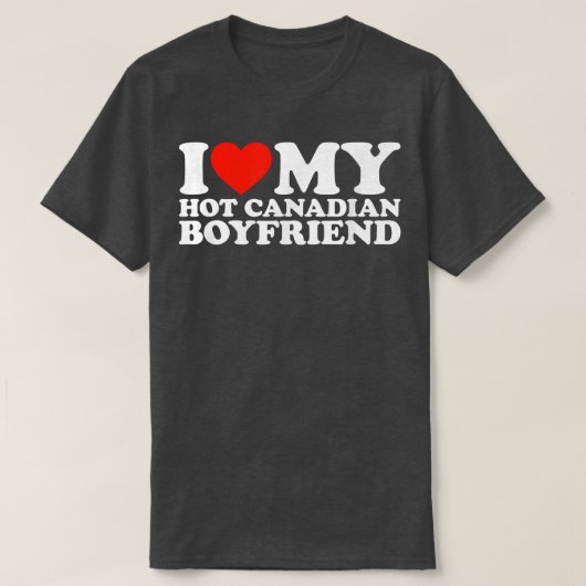 Ik hou van m'n hotboyvriendin Ik hou van m'n klein T-shirt (Design voorkant)