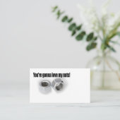 Ik hou van m'n idiote visitekaartjes. visitekaartje (Staand voorkant)