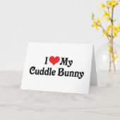 Ik hou van m'n knuffel kaart (Gele Bloem)