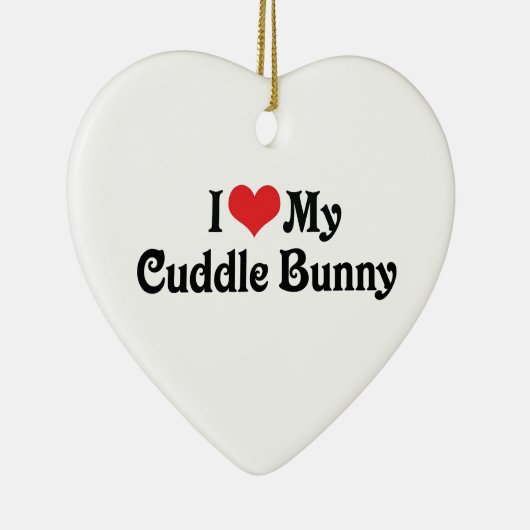 Ik hou van m'n knuffel keramisch ornament (Rechts)