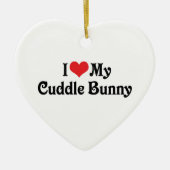 Ik hou van m'n knuffel keramisch ornament (Voorkant)