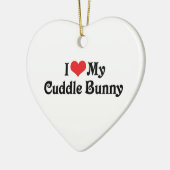 Ik hou van m'n knuffel keramisch ornament (Links)