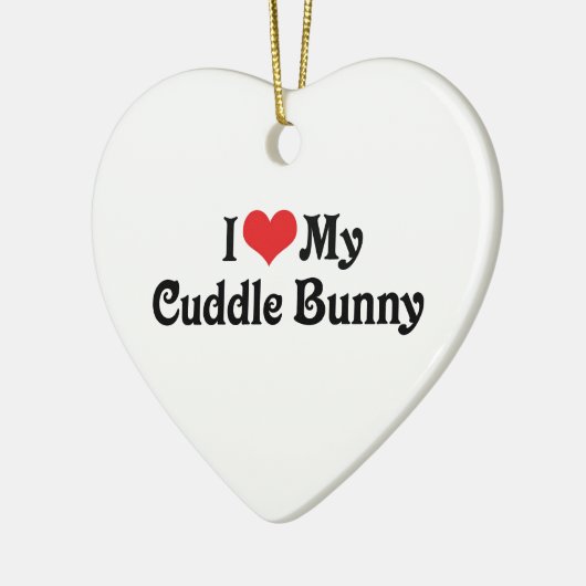 Ik hou van m'n knuffel keramisch ornament (Links)