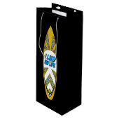 Ik hou van m'n leven surfbordtas wijn cadeautas (Voorkant Gekanteld)