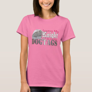 Ik hou van m'n nacht in kleine dogtags t-shirt