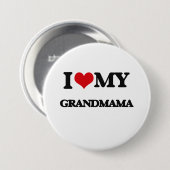 Ik hou van m'n oma ronde button 7,6 cm (Voorkant /achterkant)