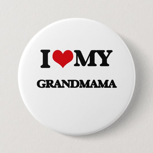 Ik hou van m'n oma ronde button 7,6 cm (Voorkant)