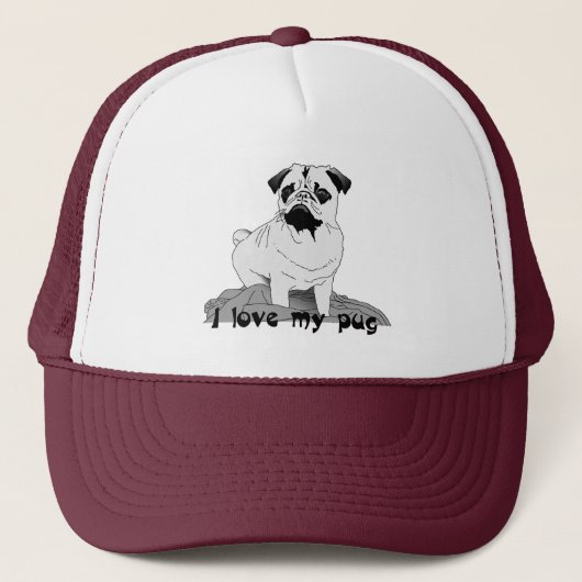 Ik hou van m'n pooier. trucker pet (Voorkant)