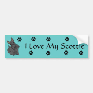 Ik hou van m'n scottie Bumpersticker