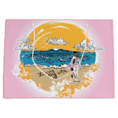 Ik hou van m'n surf cadeautas. groot cadeauzakje (Voorkant)