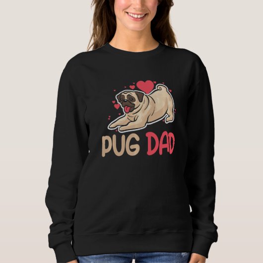 Ik hou van m'n vader, grappige hond voor mannen, b trui (Voorkant)