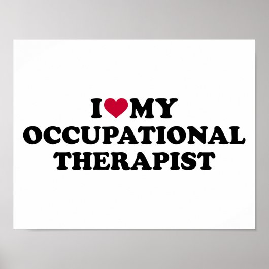 Ik hou van m'n werktherapeut poster (Voorkant)