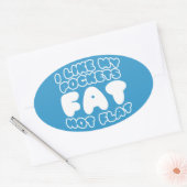 Ik hou van m'n zakdoekje. ovale sticker (Envelop)