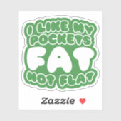 Ik hou van m'n zakdoekje. sticker (Vel)