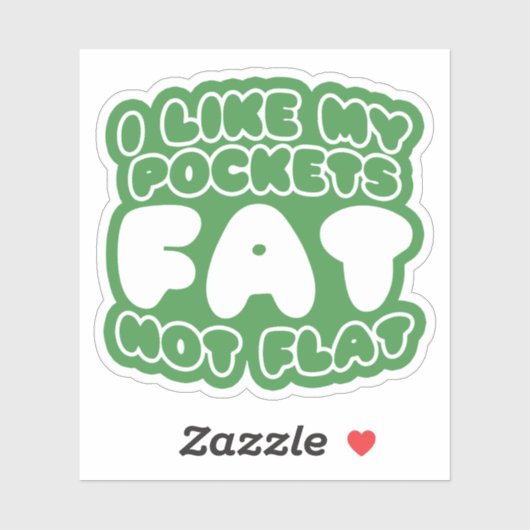 Ik hou van m'n zakdoekje. sticker (Vel)