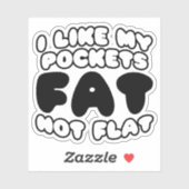 Ik hou van m'n zakdoekje. sticker (Vel)