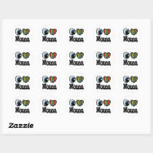 Ik hou van Moana Ronde Sticker (Vel)