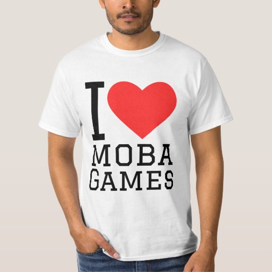 Ik hou van moba games t-shirt (Voorkant)